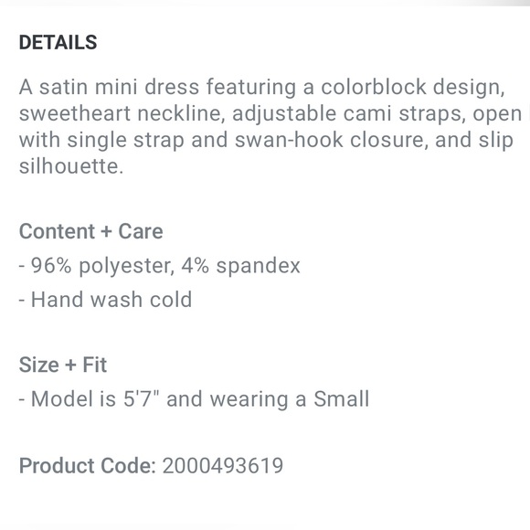 Brick And Faded Pink Satin Color Block Mini Dress Forever 21 Size S - Picture 8 of 8